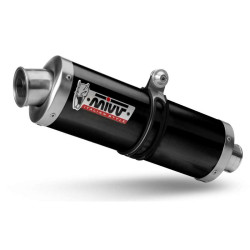 Mivv-approved muffler OVAL Classic Inox Black (H.086.LZ) Honda XL750 Transalp