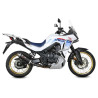 Silencieux homologué Mivv OVAL Classic Inox Noir (H.086.LZ) Honda XL750 Transalp