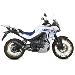 Mivv OVAL Classic Black/Carbon approved muffler (H.086.LZC) Honda XL750 Transalp 2