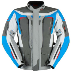 Motorcycle jacket Furygan VOYAGER 3C Blue/Grey/Anthracite 2