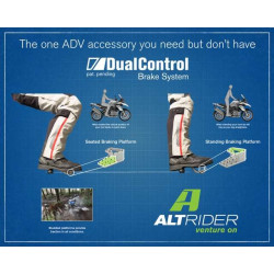 Extension pédale de frein AltRider DualControl Argent BMW R1200/1250 GS (R113-1-2532) 2