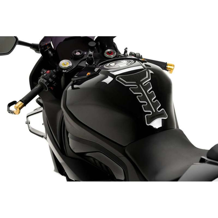 Motorcycle tank protector Puig GRASP GRIS
