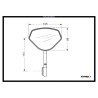 Rétroviseur embout de guidon Puig HI-TECH V