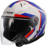 Casque LS2 OF603 INFINITY II FOCUS BLEU/BLANC/ROUGE 22.06