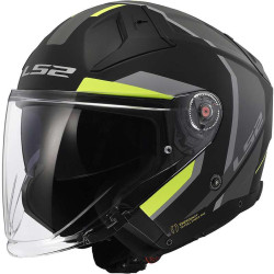 Casque LS2 OF603 INFINITY II FOCUS NOIR/GRIS/JAUNE 22.06