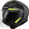 Casque LS2 OF603 INFINITY II FOCUS NOIR/GRIS/JAUNE 22.06