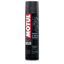 Motul E9 Wash &amp- Wax Dry Cleaner Spray 400ml