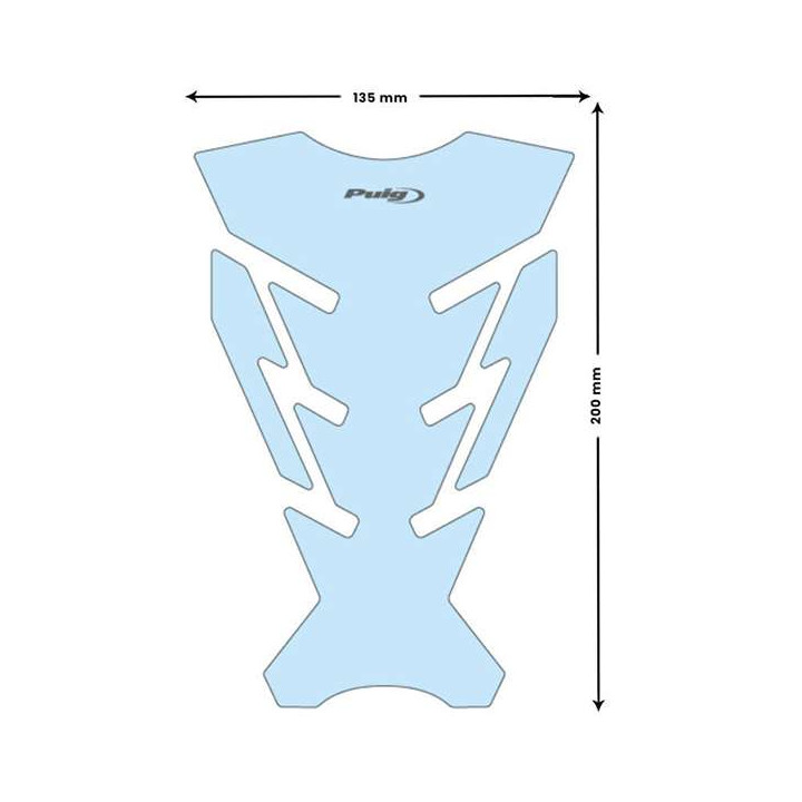 Motorcycle tank protector Puig CHALLENGE CLAIR