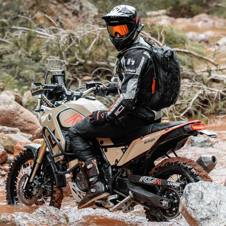Kriega TRAIL 18 Multicam Black motorcycle backpack