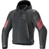 Blouson moto Alpinestars Zaca Air Venom Waterproof Noir/Rouge
