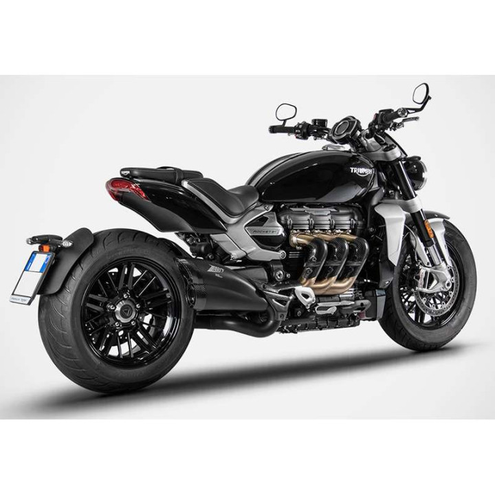 Silencieux homologué Zard BLACK Triumph ROCKET III 21-23