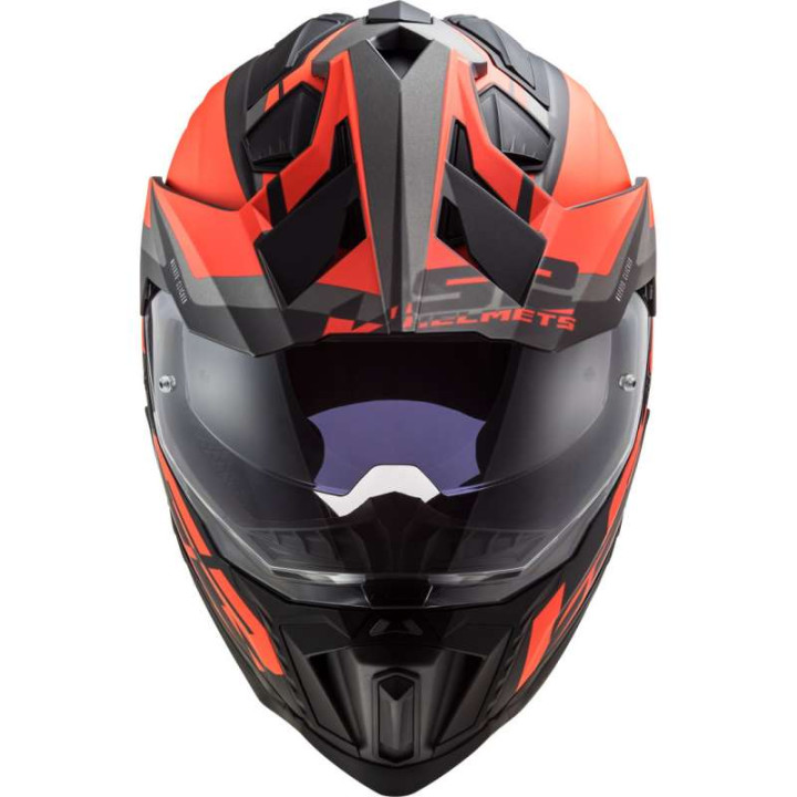 Casque moto LS2 EXPLORER MX701 ALTER Noir/Orange 22.06