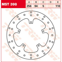 Disque de frein arrière TRW MST398 Honda VFR750/800