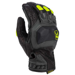 Motorcycle gloves KLIM BADLANDS AERO PRO SHORT 2022 Black/Hi-vis