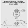 Adaptateur pour caméra d-action Quad Lock