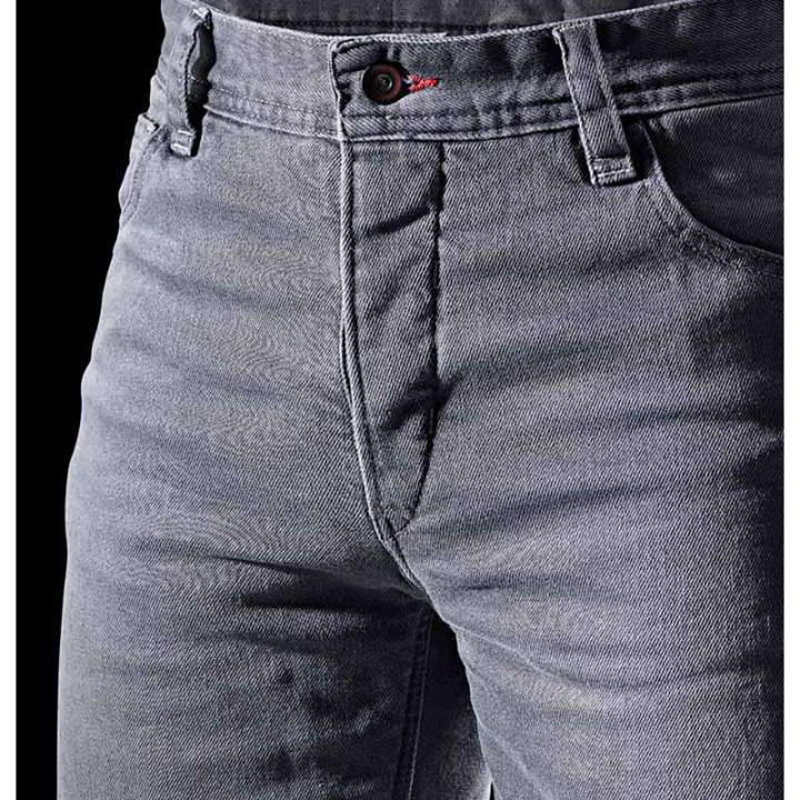 Jean moto Furygan D12 X KEVLAR STRAIGHT Gris