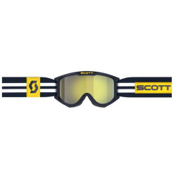 Masque moto cross Scott 89X ERA Blue/White - Jaune 2