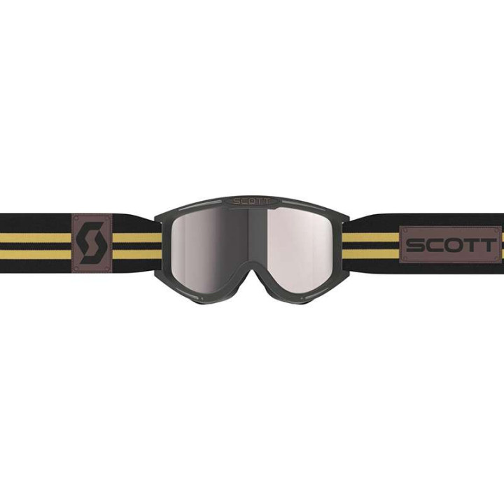 Scott 89X ERA Black/Beige Cross Goggle - Silver