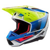Alpinestars S-M5 SAIL Yellow Fluo/Blue motocross helmet