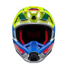 Casque moto cross Alpinestars S-M5 SAIL Yellow Fluo/Blue
