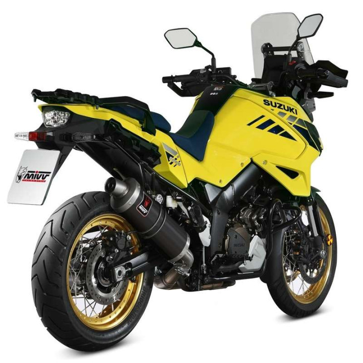 Silencieux homologué Mivv DAKAR Inox Noir (S.042.LEKB) SUZUKI V-STROM 1050