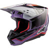 Alpinestars S-M5 SAIL motocross helmet Violet/Black/Silver