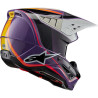 Alpinestars S-M5 SAIL motocross helmet Violet/Black/Silver