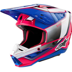 Alpinestars S-M5 SAIL Blue/White/Pink motocross helmet