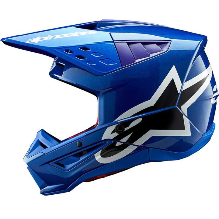 Casque moto cross Alpinestars S-M5 CORP Blue