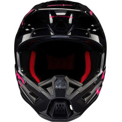 Casque moto cross Alpinestars S-M5 CORP Black/Pink 2