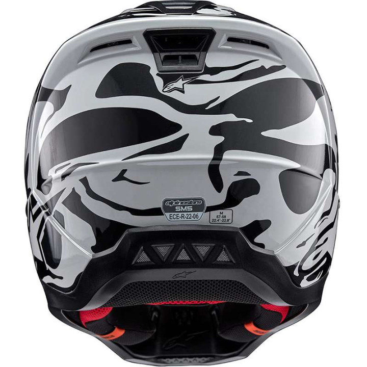 Casque moto cross Alpinestars S-M5 MINERAL Gray/Black