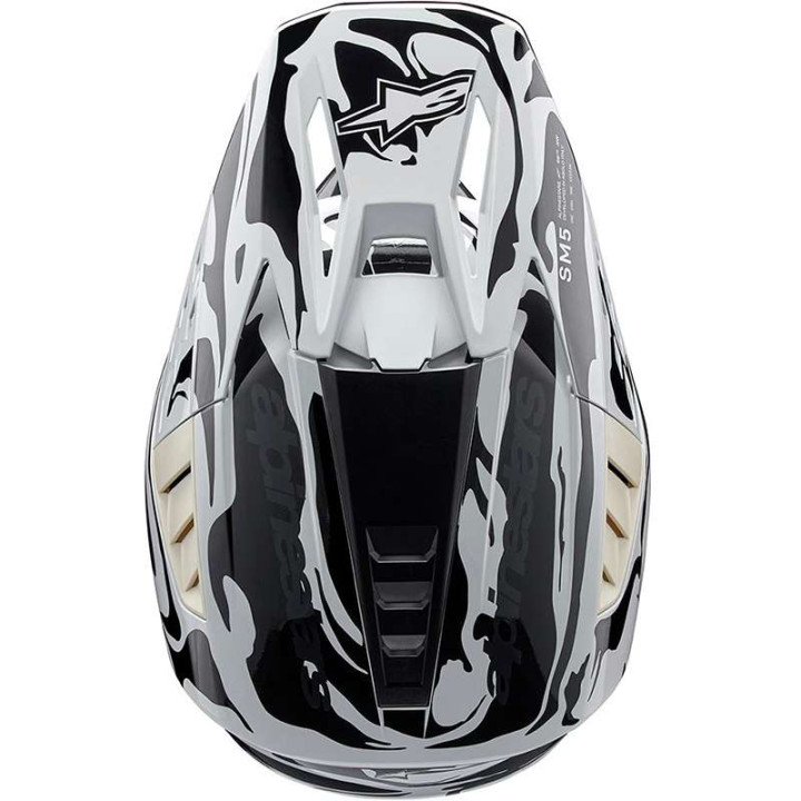 Alpinestars S-M5 MINERAL Gray/Black motocross helmet