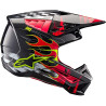 Alpinestars S-M5 RASH Dark Gray/Red motocross helmet