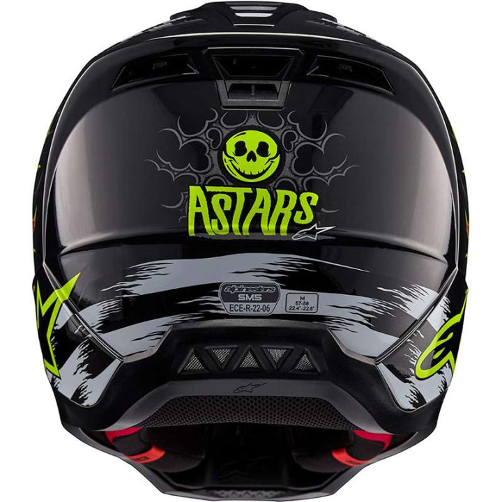 Alpinestars S-M5 RASH Dark Gray/Red motocross helmet