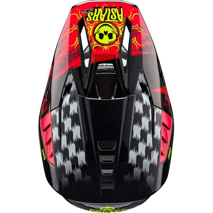 Alpinestars S-M5 RASH Dark Gray/Red motocross helmet
