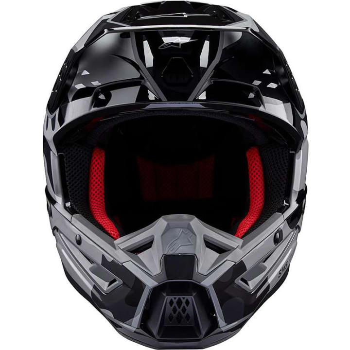 Casque moto cross Alpinestars S-M5 ROVER 2 Black/Silver