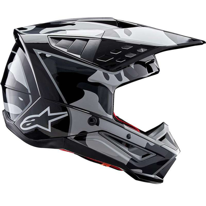 Alpinestars S-M5 ROVER 2 Black/Silver motocross helmet