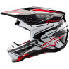 Casque moto cross Alpinestars S-M5 ACTION 2 Black/White/Red