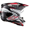 Casque moto cross Alpinestars S-M5 ACTION 2 Black/White/Red