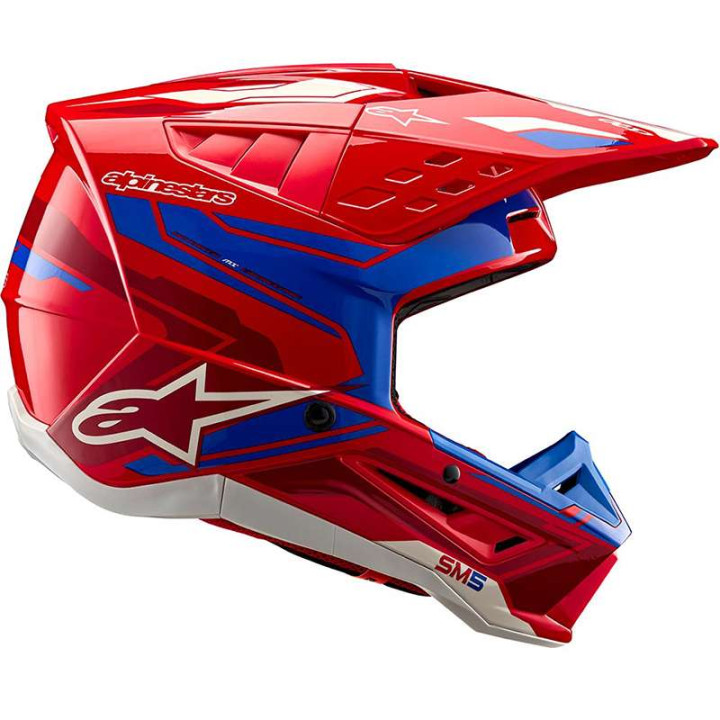 Alpinestars S-M5 ACTION 2 Red/Blue motocross helmet