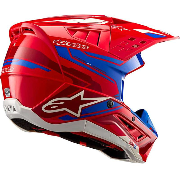 Alpinestars S-M5 ACTION 2 Red/Blue motocross helmet