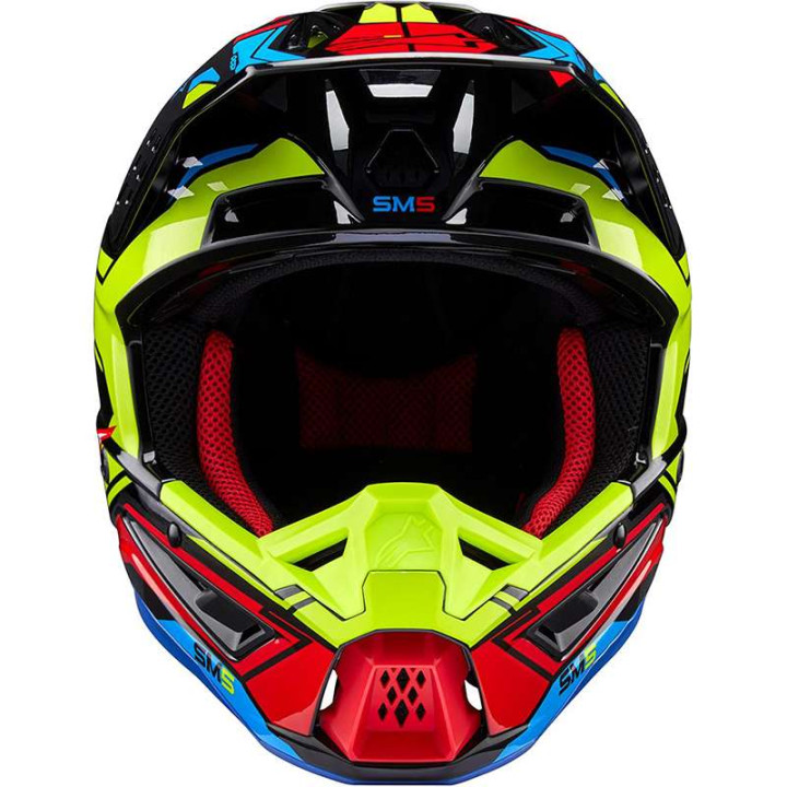 Alpinestars S-M5 ACTION 2 Black/Red/Yellow motocross helmet