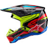Alpinestars S-M5 ACTION 2 Black/Red/Yellow motocross helmet