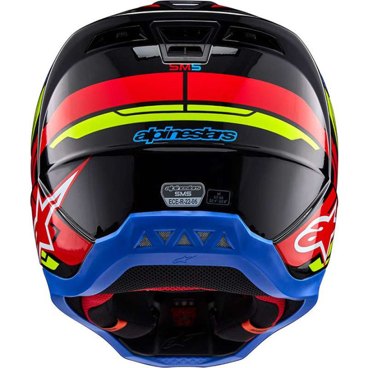 Alpinestars S-M5 ACTION 2 Black/Red/Yellow motocross helmet