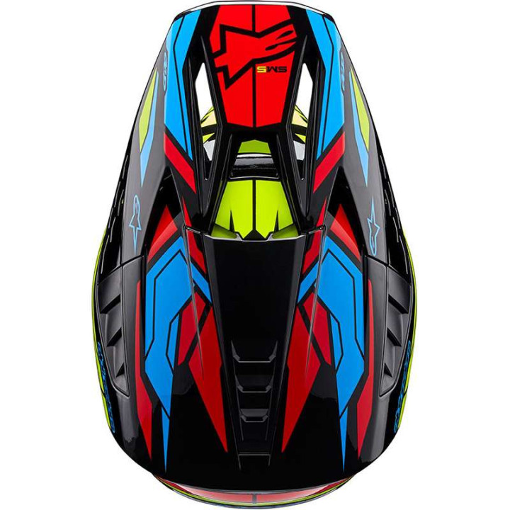 Casque moto cross Alpinestars S-M5 ACTION 2 Black/Red/Yellow