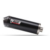 Mivv approved muffler OVAL Classic Inox Black (E.012.LVC) BENELLI TRK 702/X