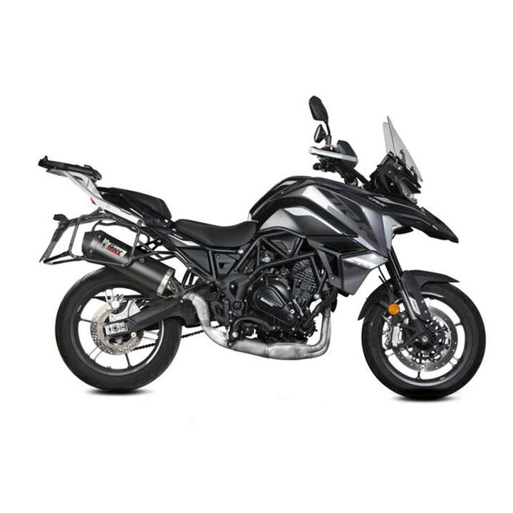Silencieux homologué Mivv OVAL Classic Inox Noir (E.012.LVC) BENELLI TRK 702/X