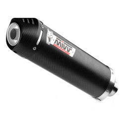 Mivv-approved OVAL Classic Carbon muffler (E.012.LEC) BENELLI TRK 702/X