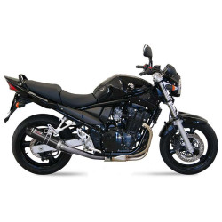 Mivv GP-approved muffler Inox black (S.017.LXBC) SUZUKI GSF650 BANDIT 2