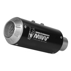 Mivv MK3 approved muffler, black stainless steel (E.005.LM3B) BENELLI 502 C